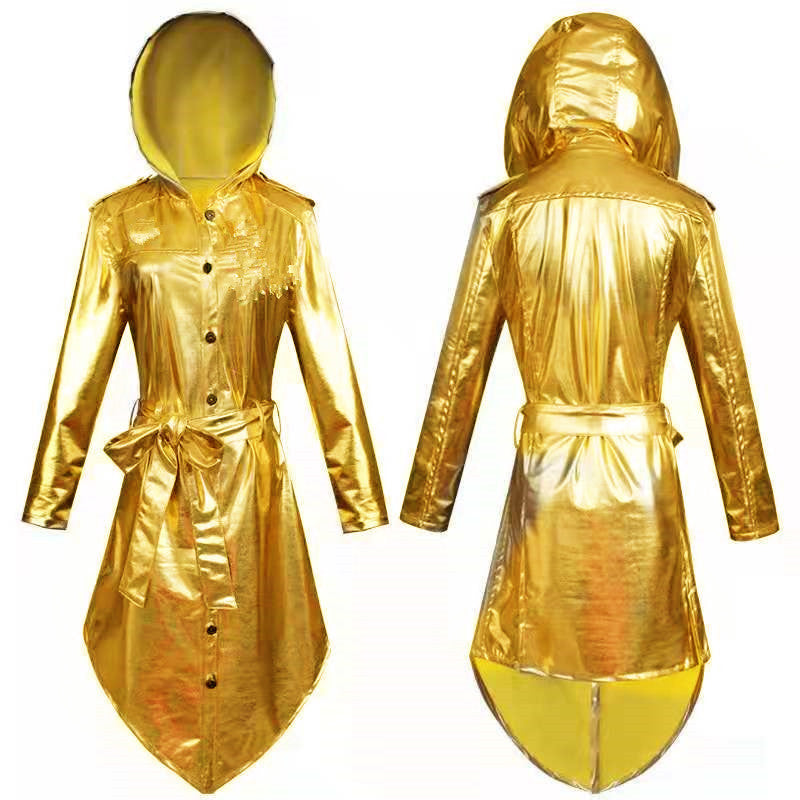 Ladies Brillante Cape Town Jacket with Hood and Adjustable Belt Lune London