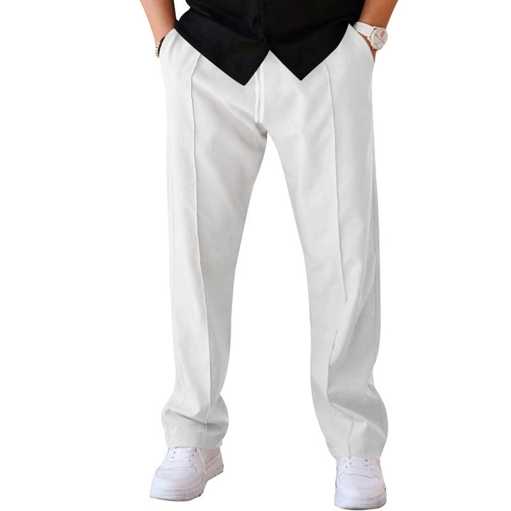 Men's elegant high-waisted casual trousers with practical pockets Lune London