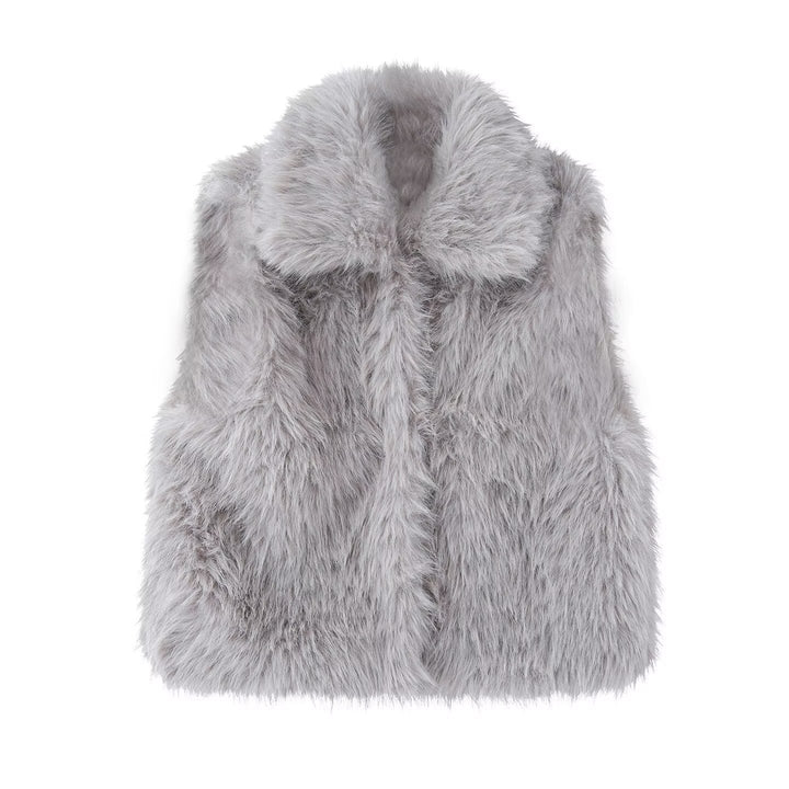 Ladies' comfortable faux fur gilet Lune London