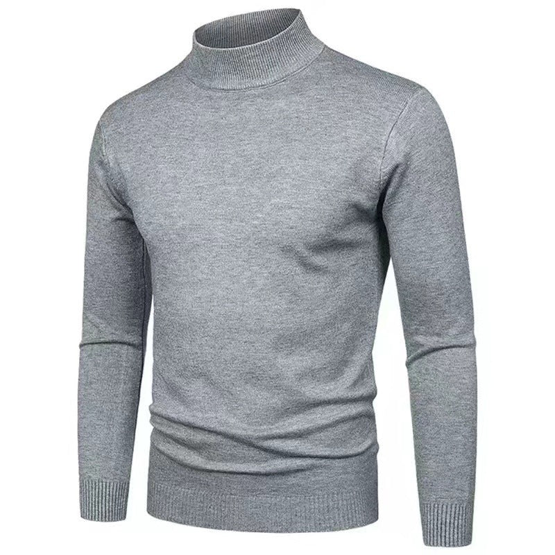 High-quality knitted turtleneck pullover for men with a fine texture Lune London