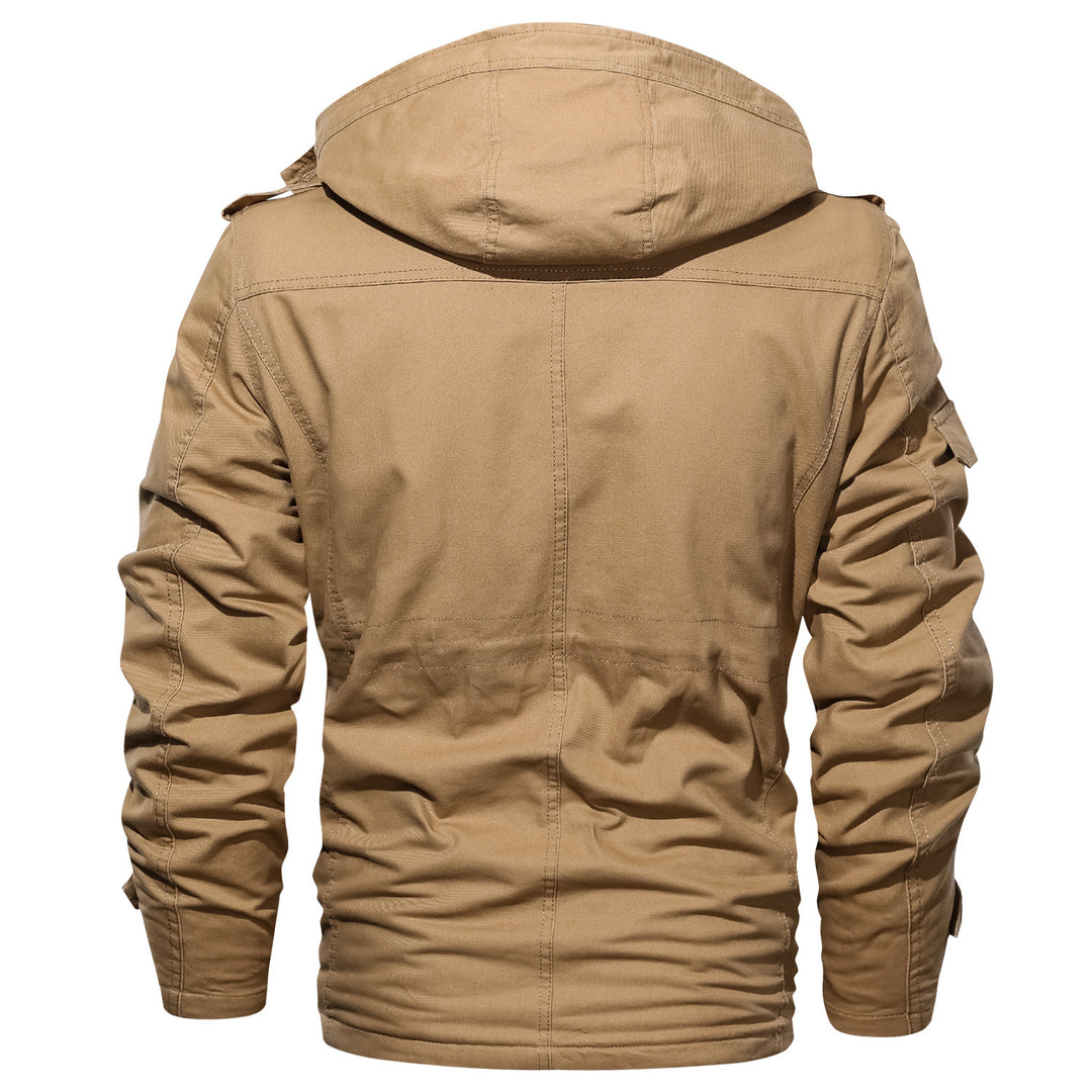 Stylish outdoor jacket for men with multifunctional pockets and thermal inner lining Lune London