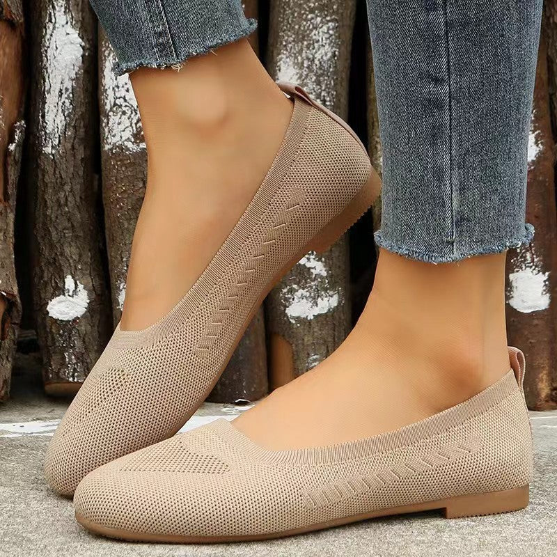 Ballet flats for women with breathable upper material Lune London