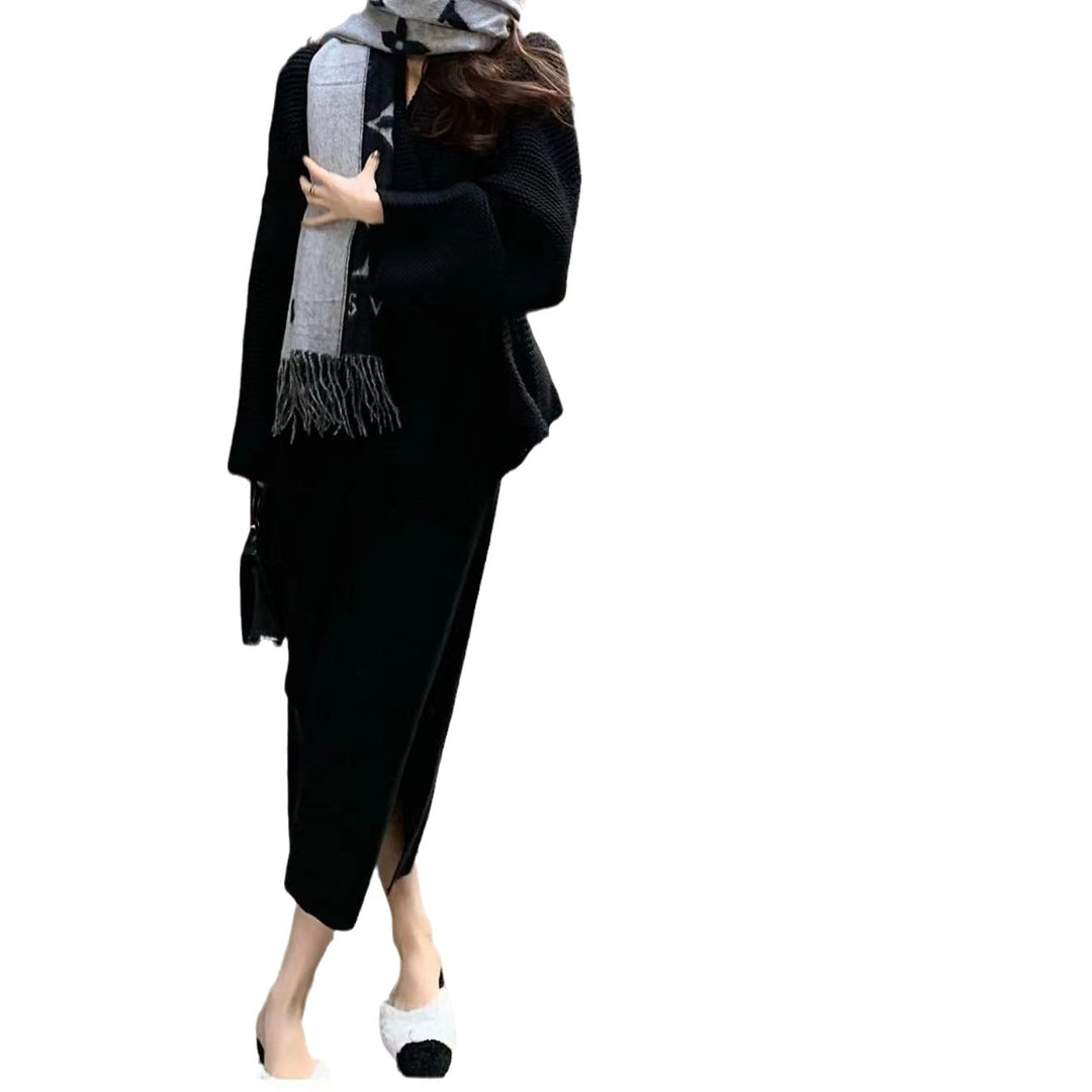 Cardigan femme avec large col châle et ceinture pratique Chic & Stil