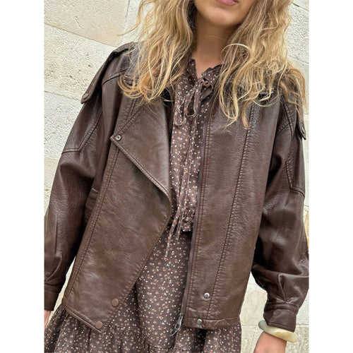 Trendy leather jacket for women with urban style Lune London