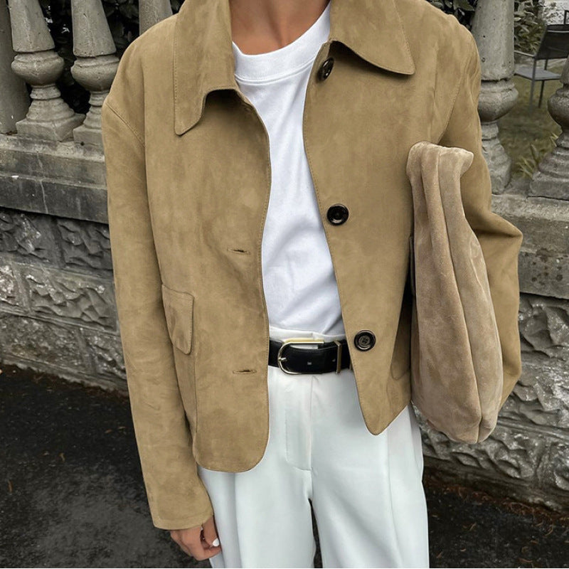 Women Suede Blazer Lune London