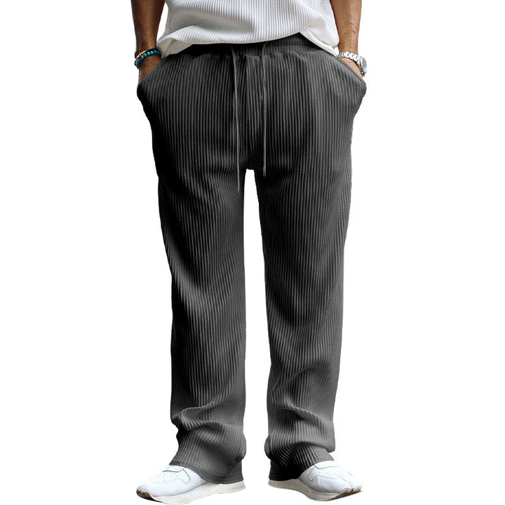 Lune London Casual Pleated Pants for Women with Elastic Waistband