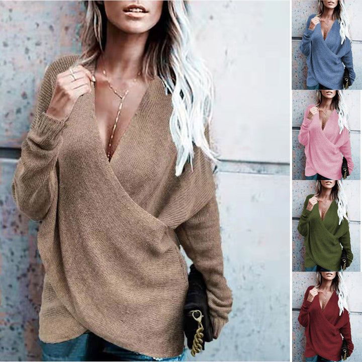 Lune London women's wrap knitted pullover