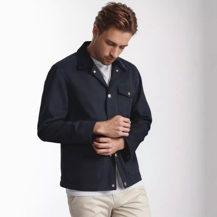 Versatile cotton jacket for men with practical pockets Lune London
