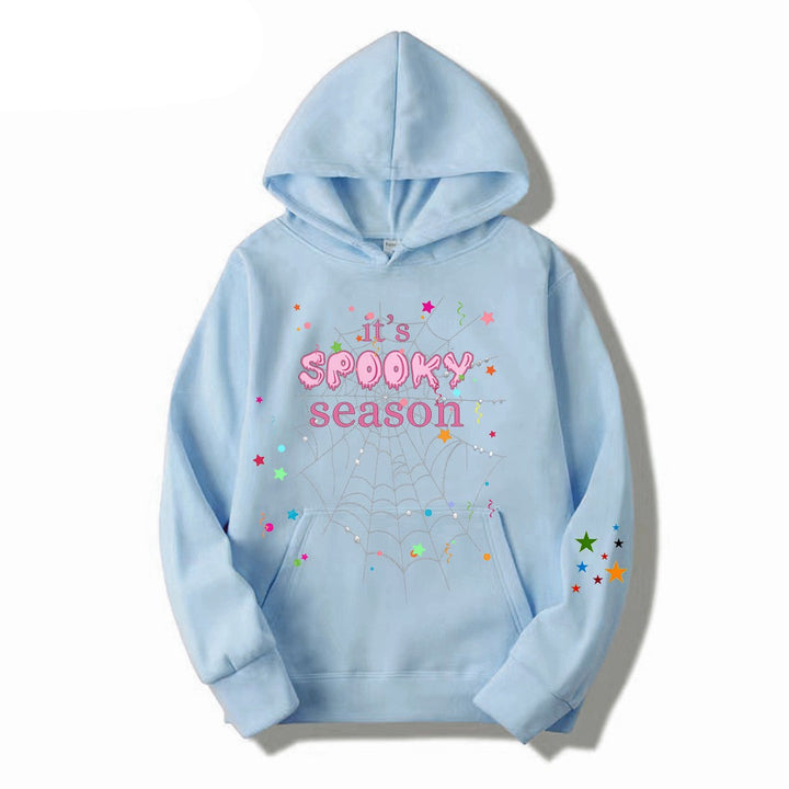 Women cozy hoodie with graphic Halloween design Chic & Stil