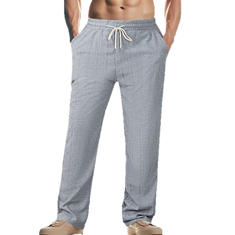 Women's Casual Leisure Pants with Elastic Waistband and Practical Side Pockets Lune London