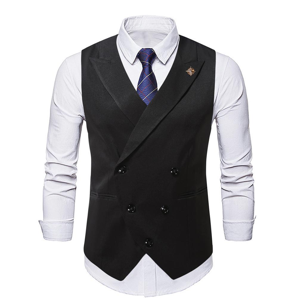 Men's Double-breasted Tailored Suit Vest Lune London