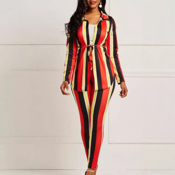 Ladies Mixed and fitted chic lounge suit