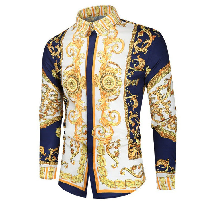 Men's Luxury Shirt with Impressive Baroque Pattern Lune London