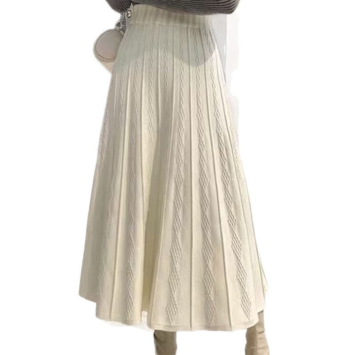 Jupe Maxi Élégante pour Femmes avec motif de texture fine Chic & Stil