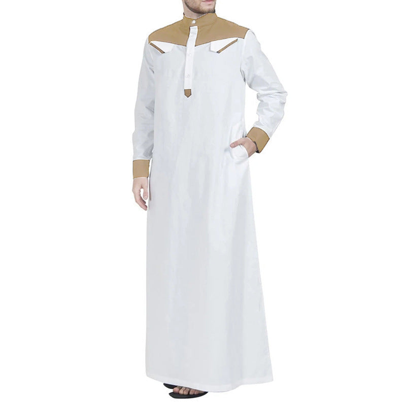 Men's traditional long dress with modern collar and practical pockets Lune London