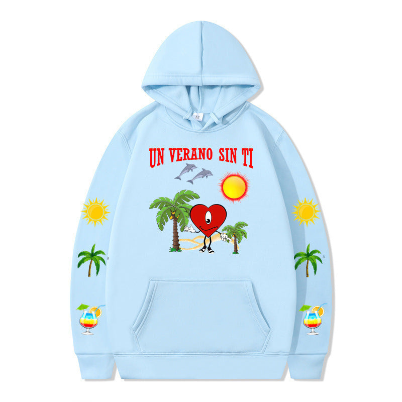 Women's hoodie with vibrant summer motif and comfortable fit Lune London