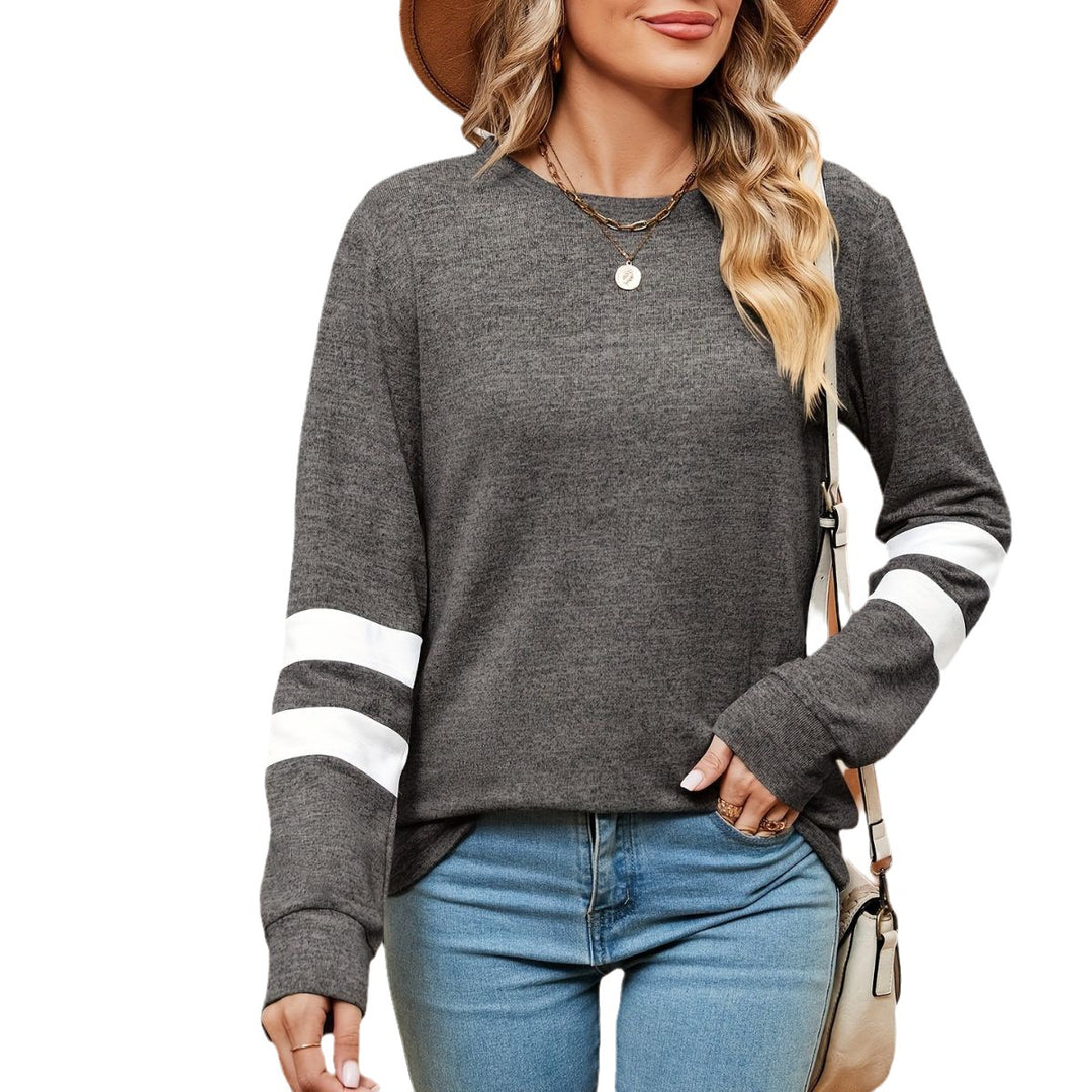 Sporty sweatshirt for women with decorative band details Lune London