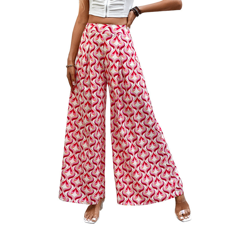 Chic and stylish flared patterned pants for women