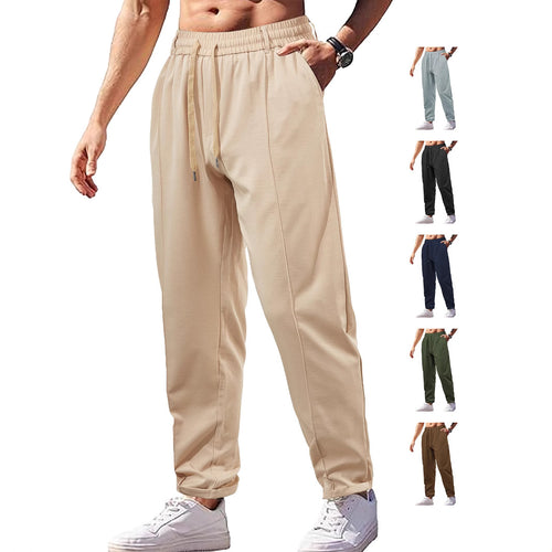 Functional leisure pants for men with elastic waist and practical side pockets Lune London