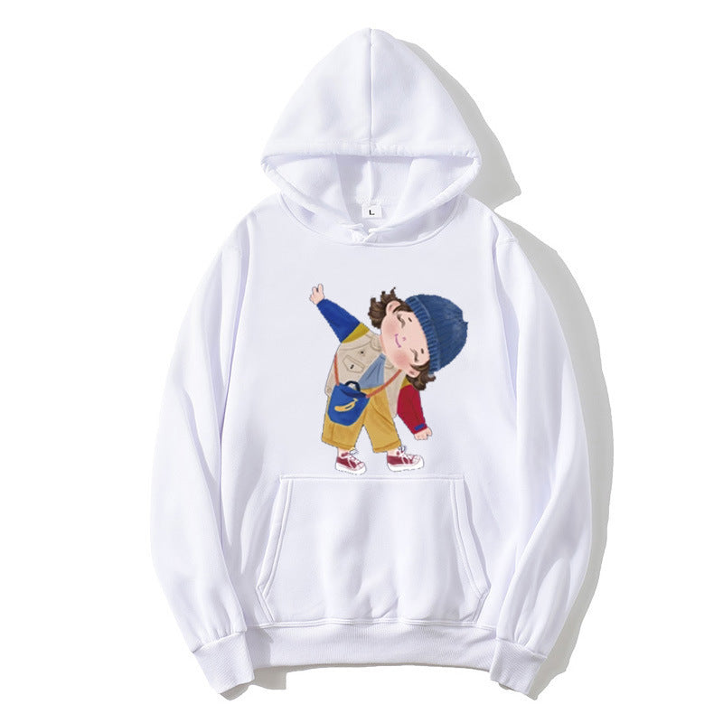 Ladies hoodie with playful children's design Chic & Stil