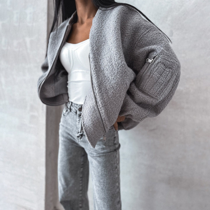 Women fleece jacket with cozy fit Lune London