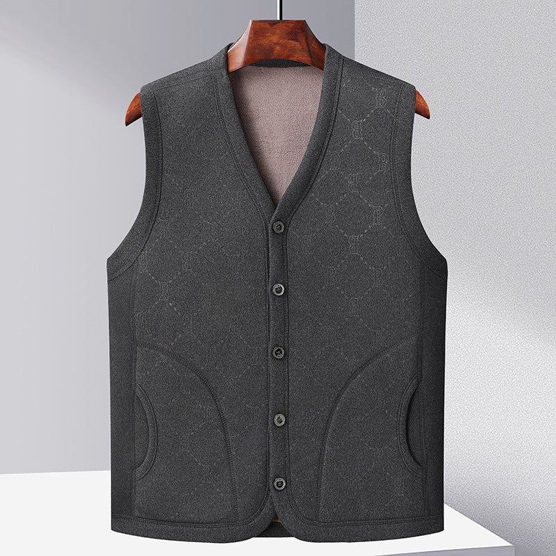Ladies Knitted Sweater Gilet with Chic Buttons and Style