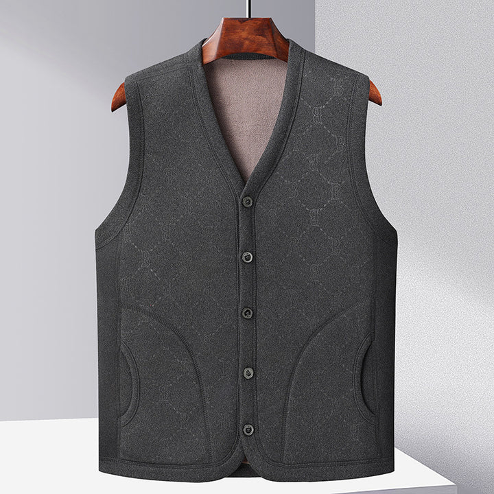 Ladies Knitted Sweater Gilet with Chic Buttons and Style
