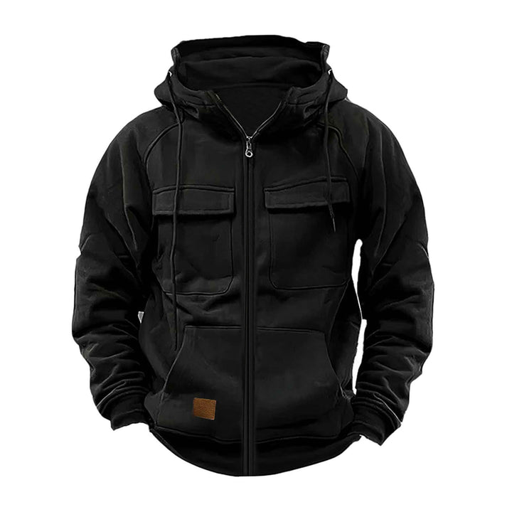 Functional jacket for men with hood and large pockets Lune London