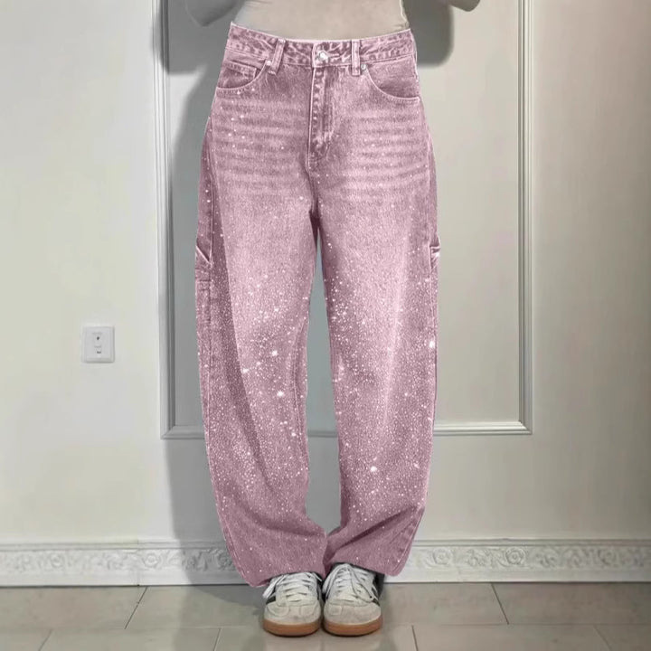 Femmes Jeans Baggy Pailletés Chic & Stil