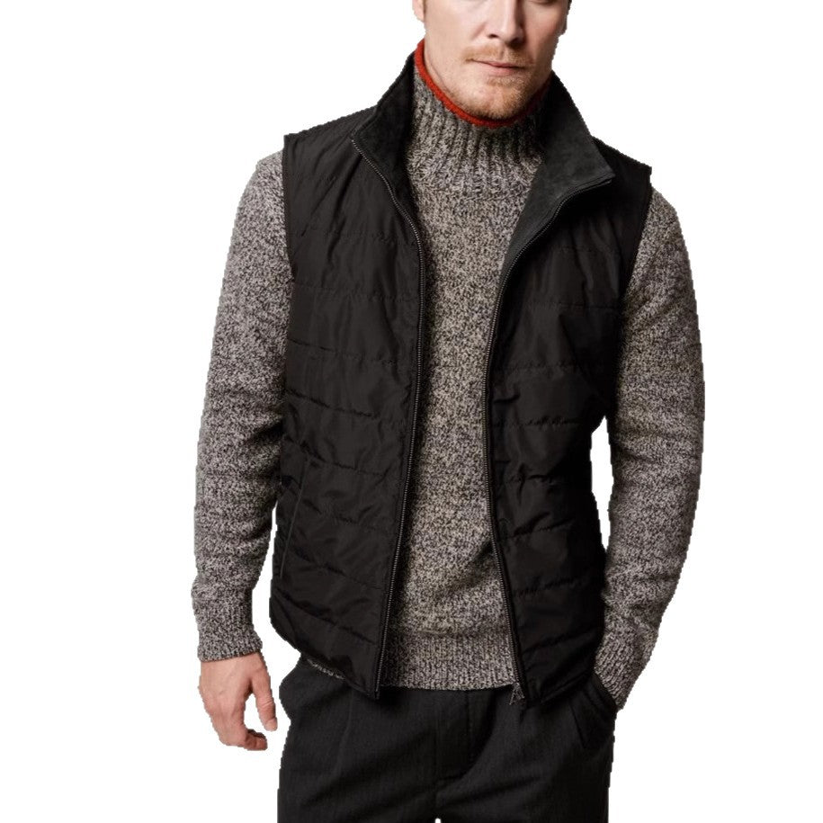 Heated vests for men with high collar Lune London