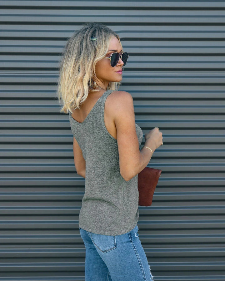 Women Lightweight Knitted Tank Top Lune London
