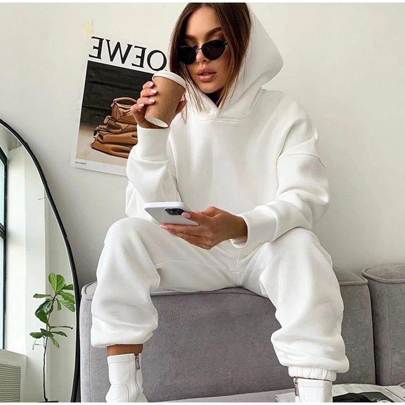 Women's Cozy Sweatshirt and Pants Set Lune London