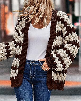Lune London | Cardigan - Chunky Knit - Open Front - Relaxed Fit - Soft and Warm