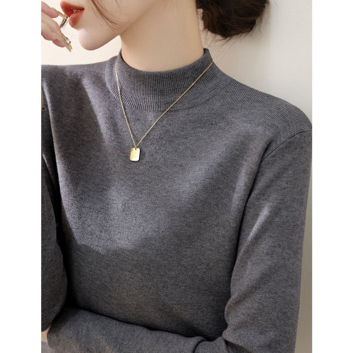Pull élégant à col roulé pour femmes en mélange de coton de haute qualité Chic & Stil