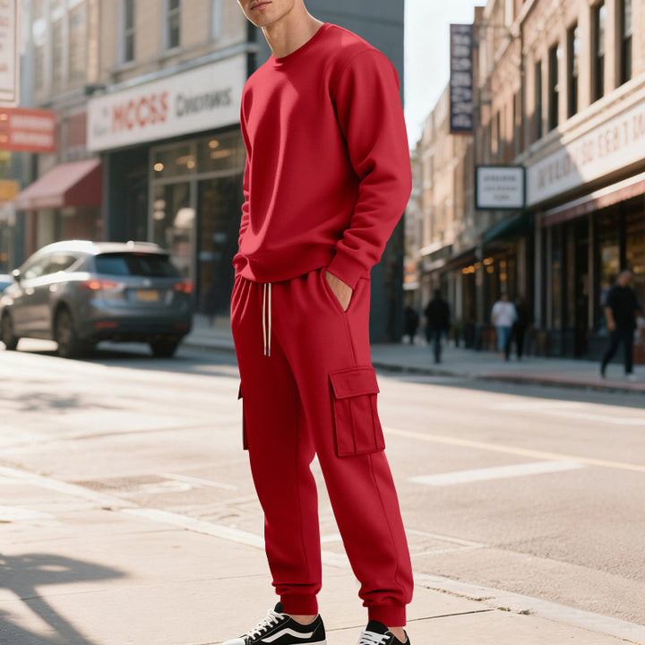 Men's casual sweatshirt and cargo jogger combination Lune London