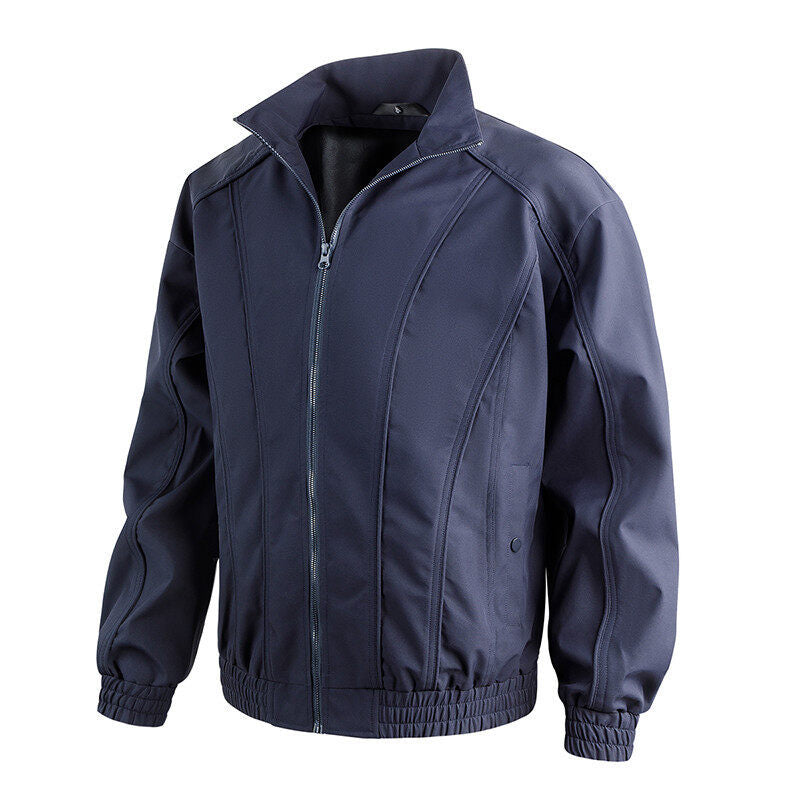Leisure jacket for men with stand-up collar and elastic waist Lune London