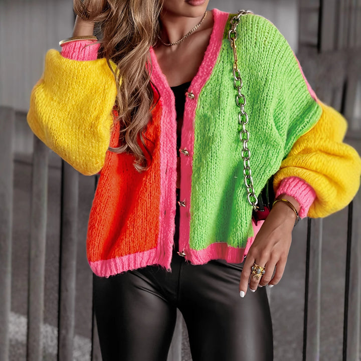 Ladies Gradient Knit Cardigan Trendy Lune London