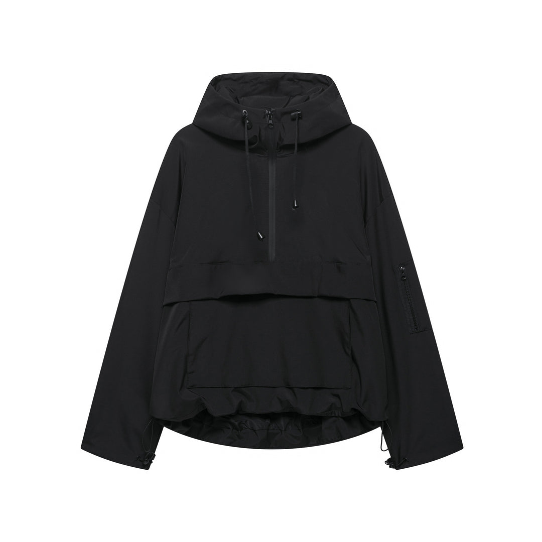 Functional jacket for women with practical pockets and adjustable waist Lune London