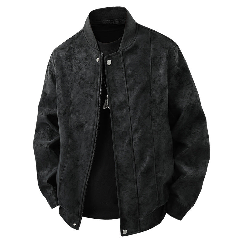 Casual bomber jacket for men in high-quality faux leather Lune London
