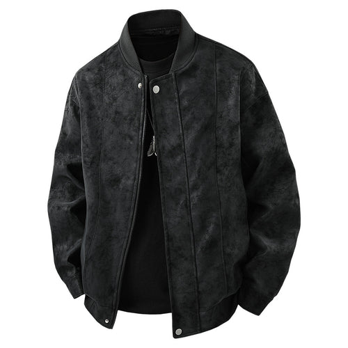 Casual bomber jacket for men in high-quality faux leather Lune London