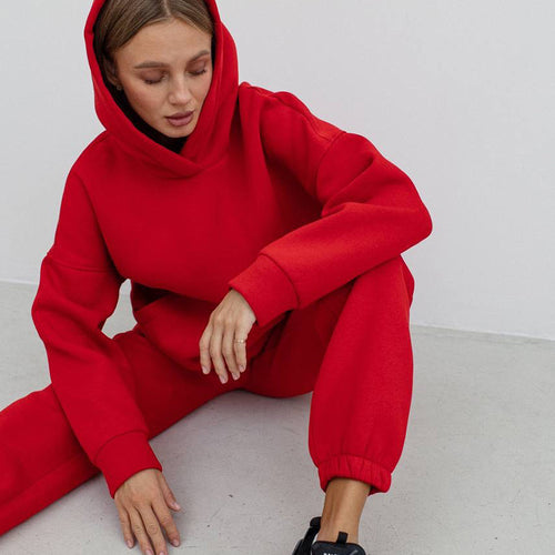 Women's tracksuit set with oversized cut and practical pockets Lune London