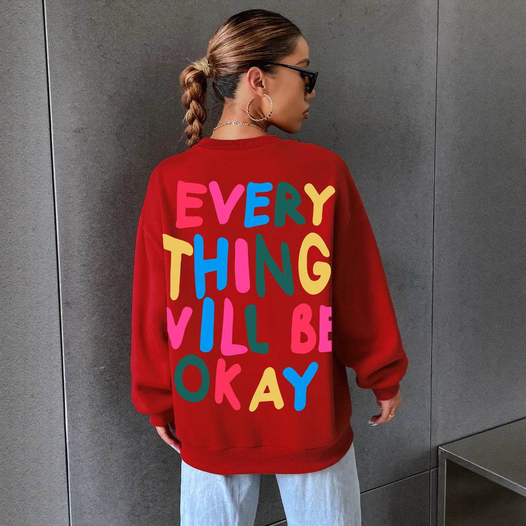 Sweat-shirt pour femmes avec lettrage coloré Chic & Stil