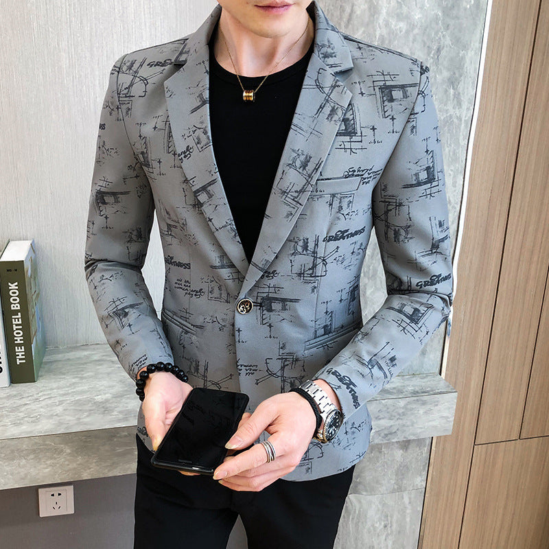 Elegant blazer for men with modern graphic design Lune London