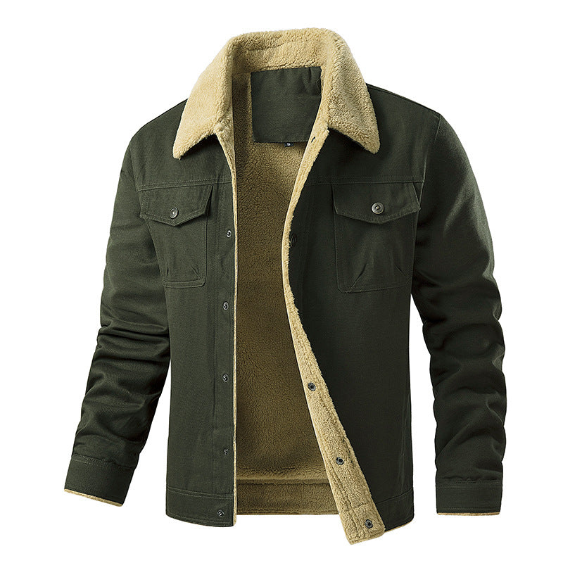 Men's Insulated Utility Jacket with Teddy Lining Chic Und Stil