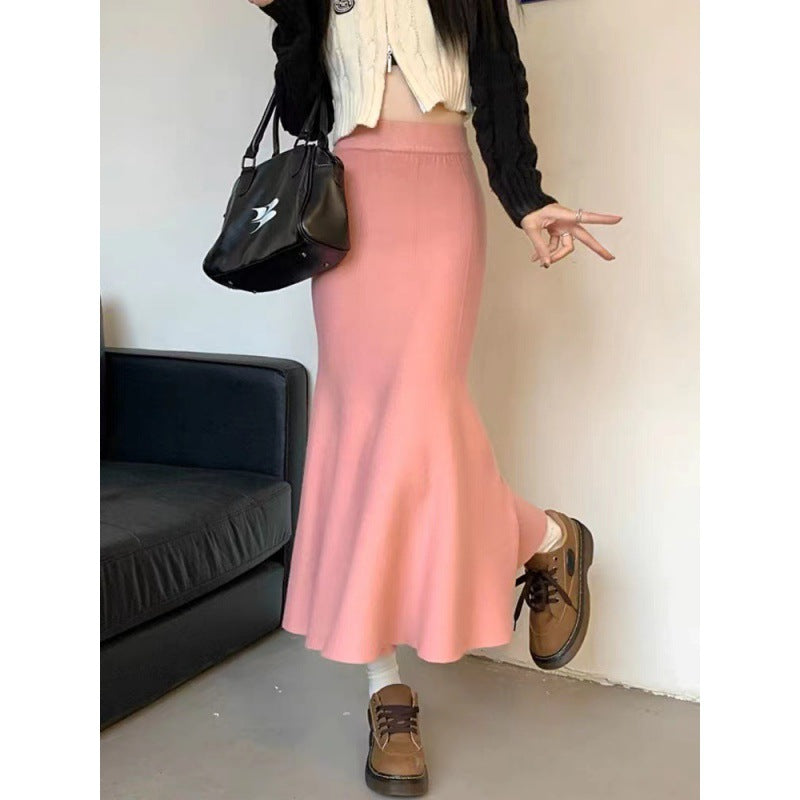 Jupe midi élégante pour femme avec ourlet flottant et taille haute Chic & Stil