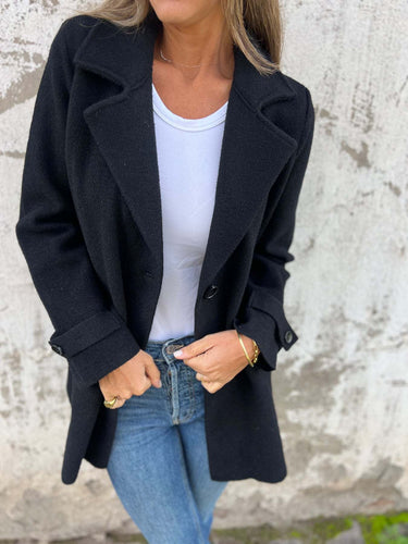 Fashion women's transition jacket with elegant buttons and soft material Lune London