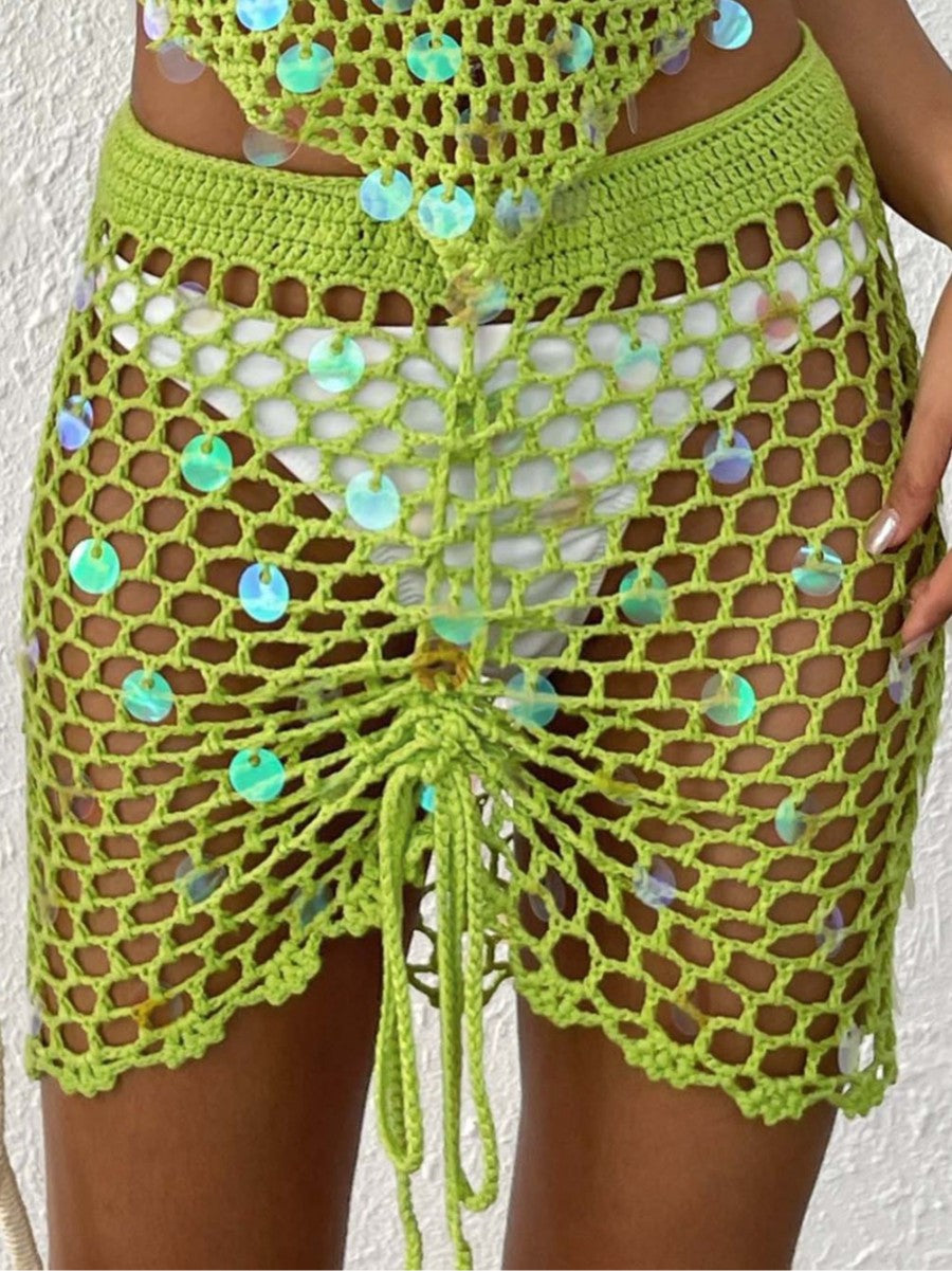 Ladies Knit Beach Cover-Up Skirt Lune London