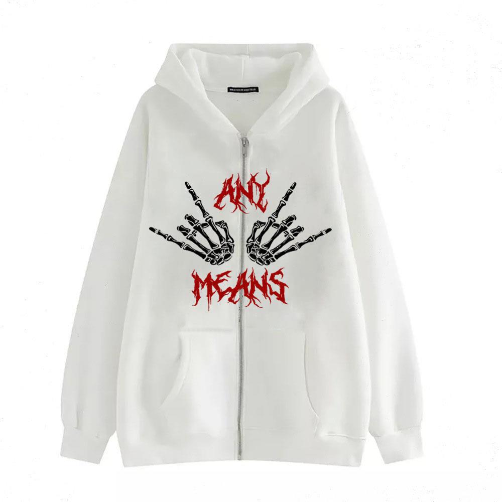 Women's hoodie with unique skeleton design and practical kangaroo pockets Lune London