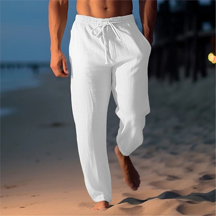 Breathable beach pants for men with adjustable belt Lune London