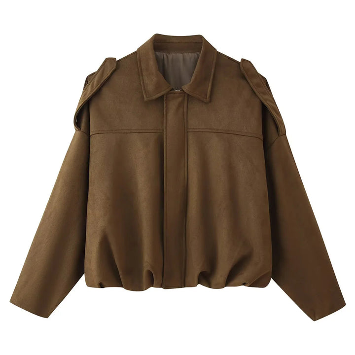 Ladies' pilot jacket with trendy oversized cut and widened shoulders Lune London